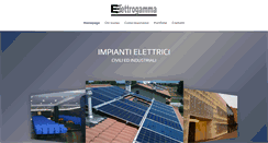 Desktop Screenshot of elettrogammaimpianti.com