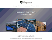 Tablet Screenshot of elettrogammaimpianti.com